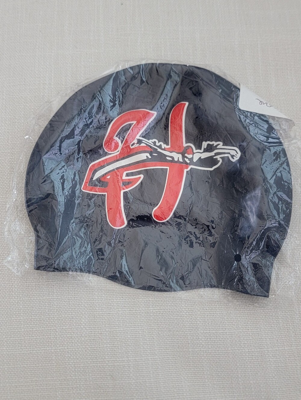 Hars Core Swim Silicon Cap with Red White Logo In Dark Blue!